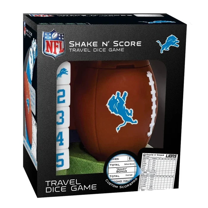 Detroit Lions Shake N’ Score | Travel Dice Game