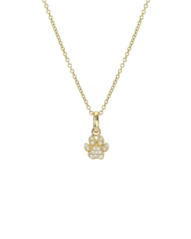Diamond Paw Necklace