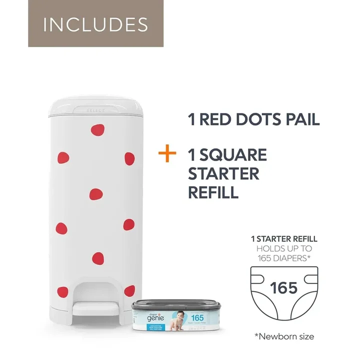 Diaper Genie Select Pail with Starter Refill