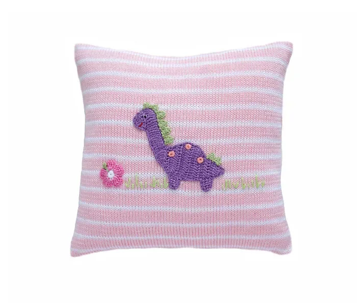 Dinosaur 10 ” Pillow, Pink