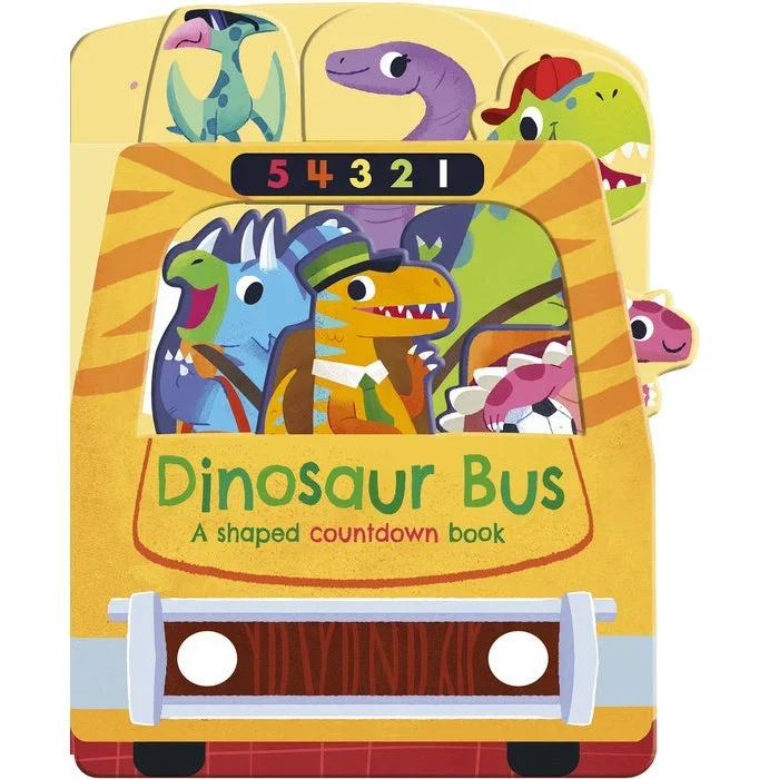 Dinosaur Bus- A shaped countdown book