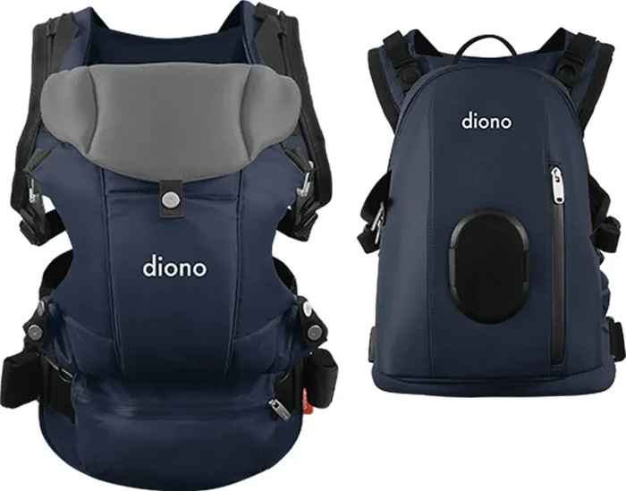 Diono Carus Complete 4-in-1 Baby Carrier + Detachable Backpack – Navy