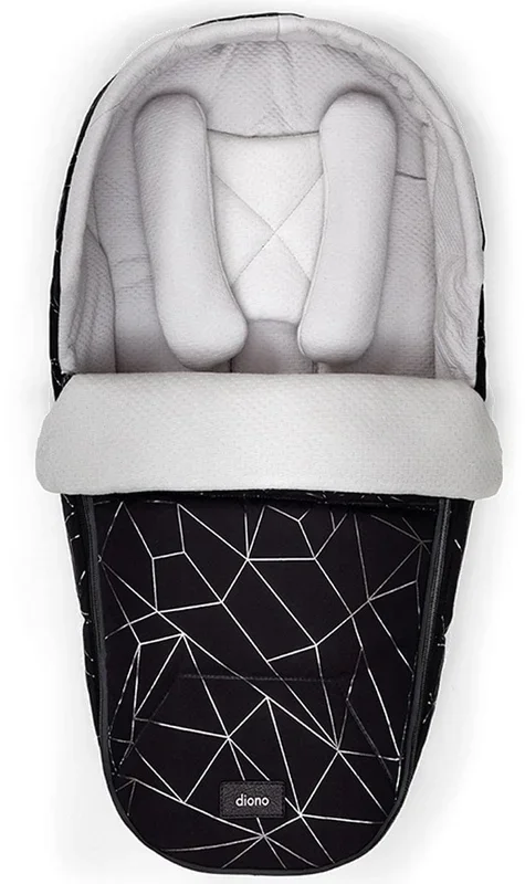 Diono Newborn Pod Footmuff – Black Platinum
