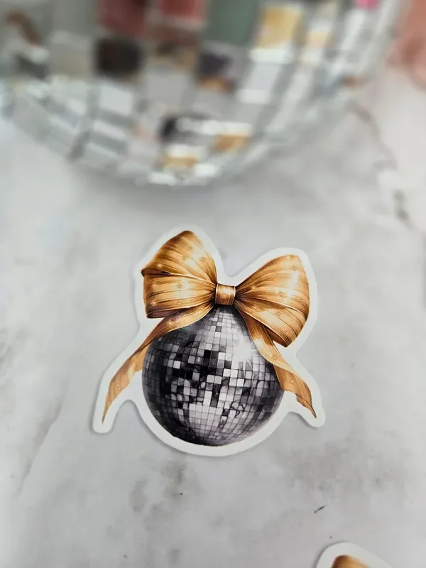 Disco Ball New Year Sticker
