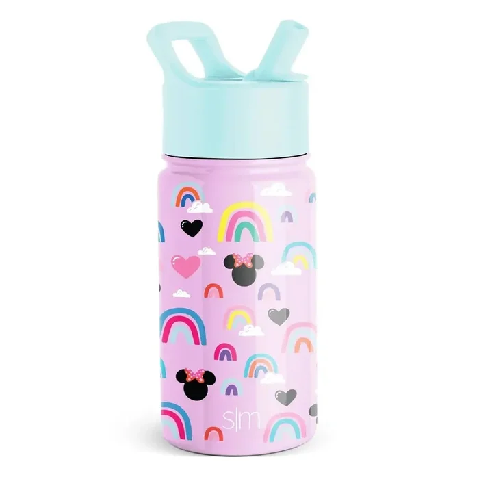 Disney Minnie Mouse 14oz Summit Kids Water Bottle with Straw