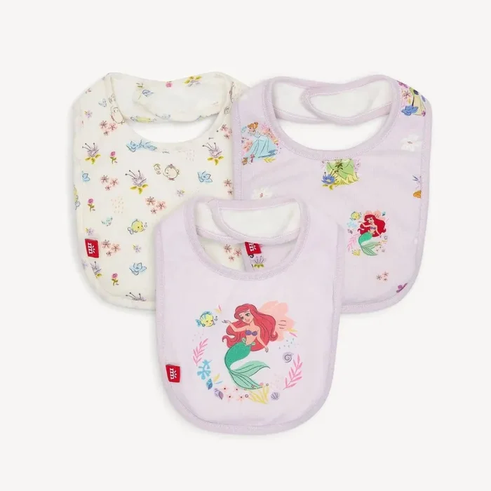 DISNEY PRINCESS BIB 3-PACK