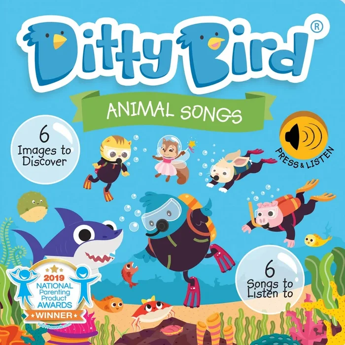 Ditty Bird Interactive Musical Book | Animal Songs