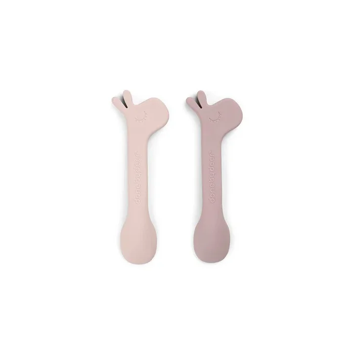 Done by Deer Silicone Spoon – 2 Pack – Powder – Lalee