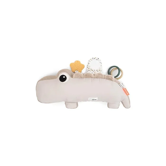 Done by Deer Tummy Time Activity Toy – Croco – Sand