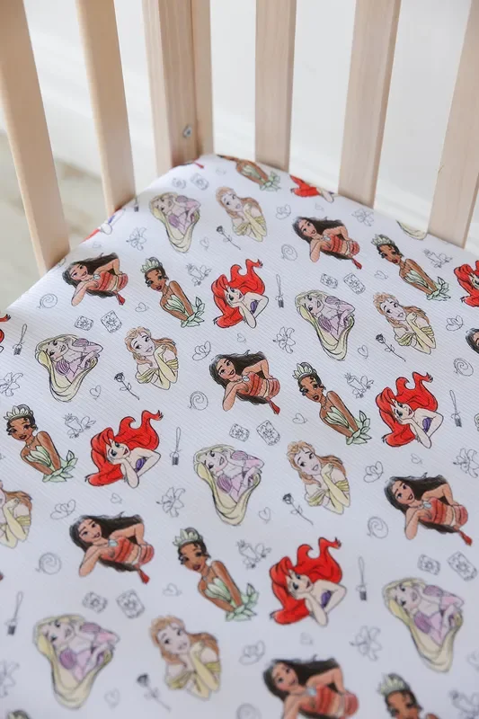 Doodle Princess (ribbed) – Crib Sheet
