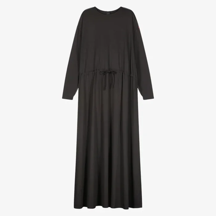Drawstring Maxi Dress – Black