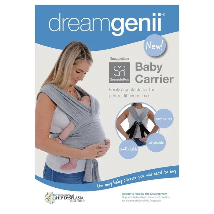 Dreamgenii Snuggleroo Baby Carrier – Light Grey