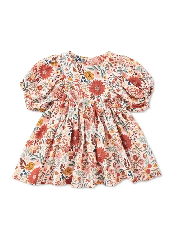 Dress With Puff Sleeves – Zinnia Bloom
