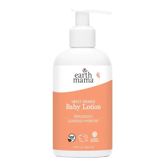 Earth Mama Sweet Orange Baby Lotion – Comforting Moisture with a Citrus Twist