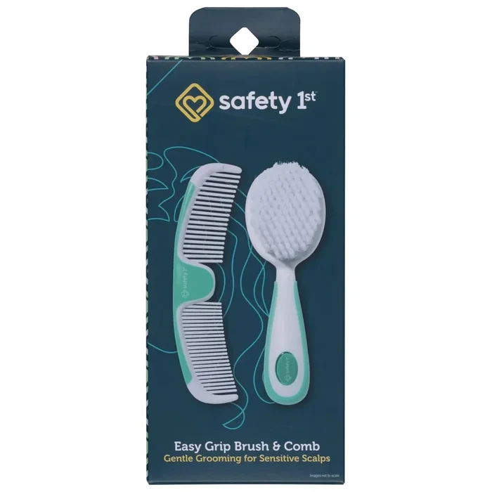Easy Grip Brush & Comb Set – White