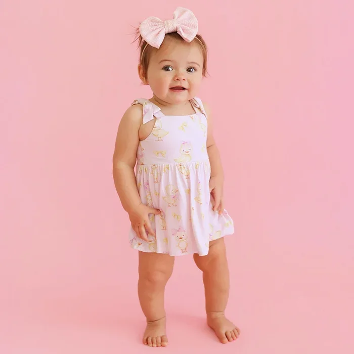 Edwina Bow Babydoll Bodysuit Dress