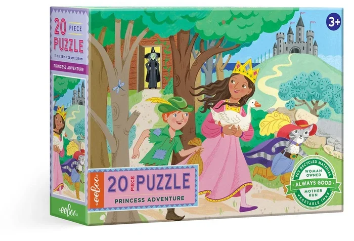 eeBoo 20 Piece Big Puzzle – Princess Adventure