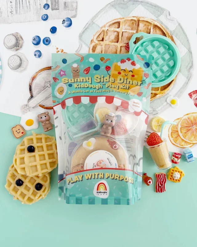 EGKD Sunny Side Diner Dough Play Kit | Waffle Scented