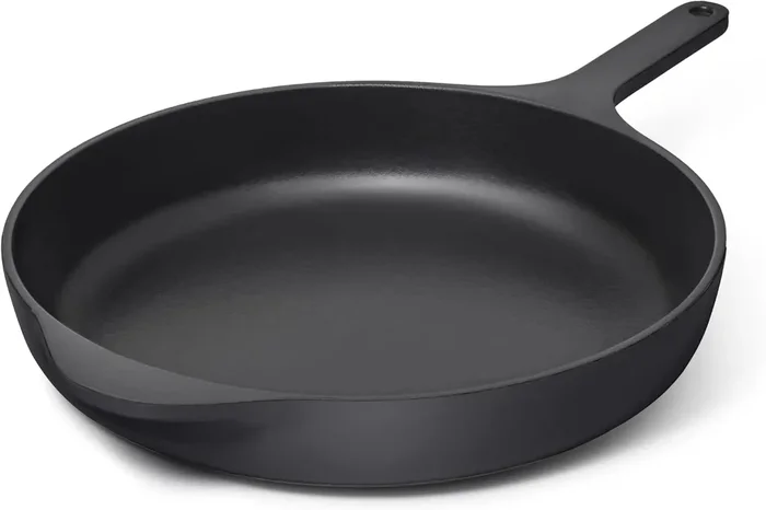 Enameled Cast Iron Skillet – Charcoal – 12 Inch