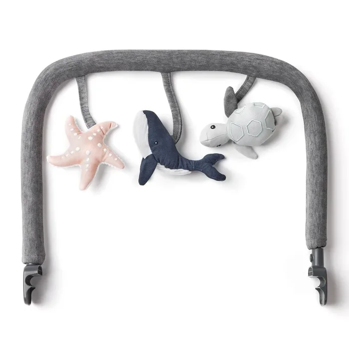 Ergobaby Evolve Bouncer Toy Bar – Ocean Wonders Charcoal Grey