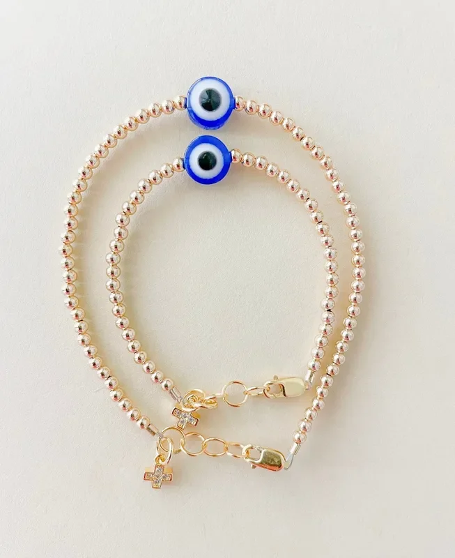 Evil Eye Gold-filled Bracelet – 14k Gold-filled, Hypoallergenic & Handmade In The Usa