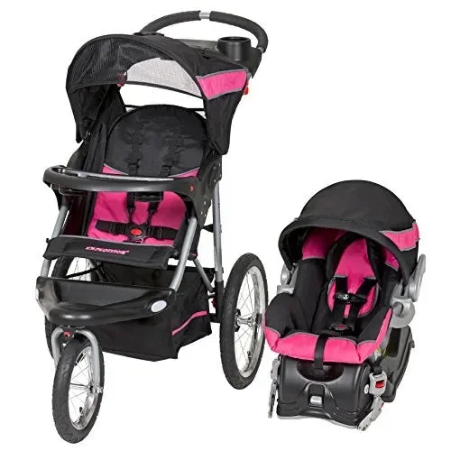 Expedition® Jogger Travel System with EZ Flex-Loc® Infant Car Seat – Bubble Gum