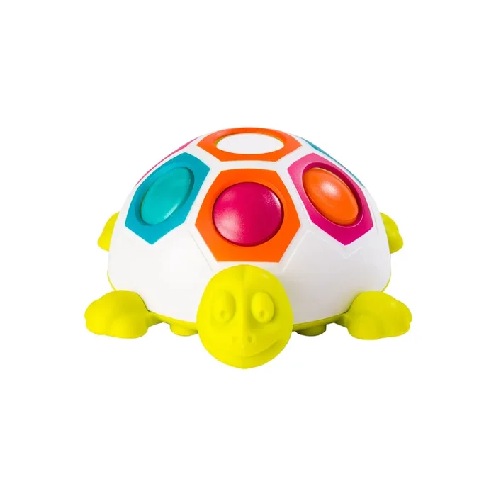 FAT BRAIN TOYS POP N SLIDE SHELLY TOY – TURTLE