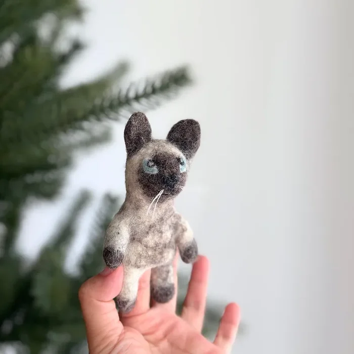 Felt Finger Puppet – Siamese Cat