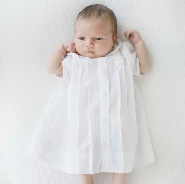 Feltman Brothers White Leaf Daygown