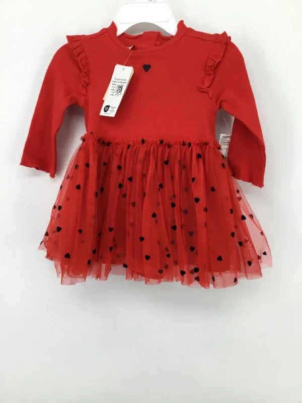 First Impressions Child Size 3-6 Months Red Valentine’s Day Dress