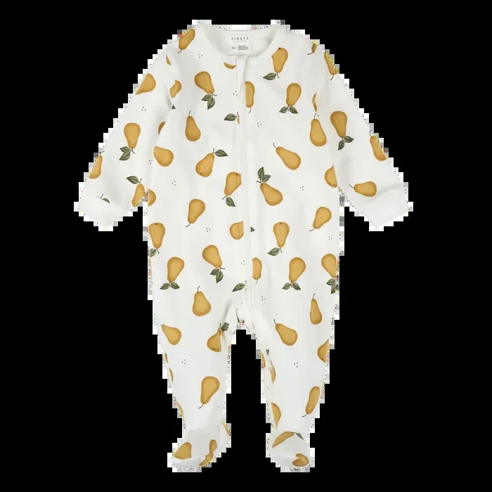 FIRSTS Pear Print On Off-White Sleeper