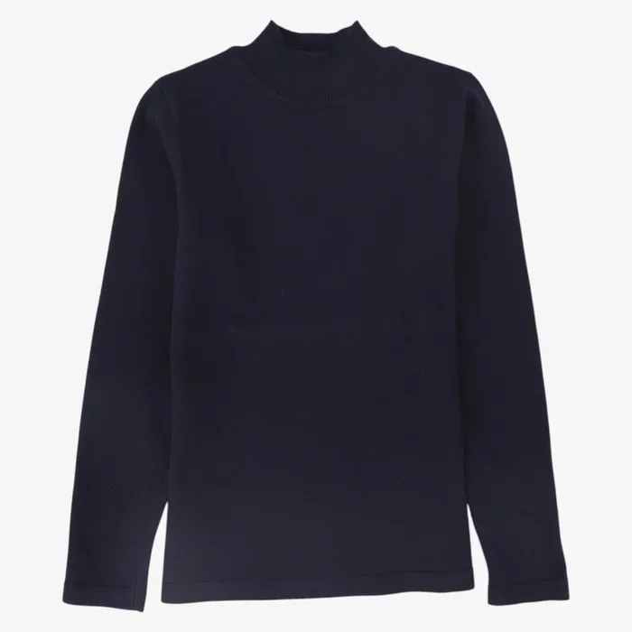 Fitted Turtleneck – Navy