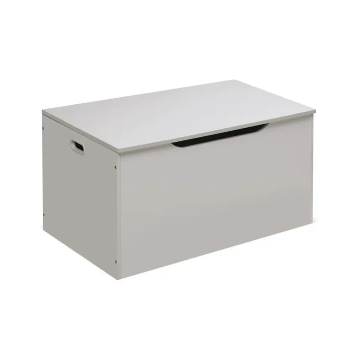 Flat Bench Top Toy and Storage Box – White