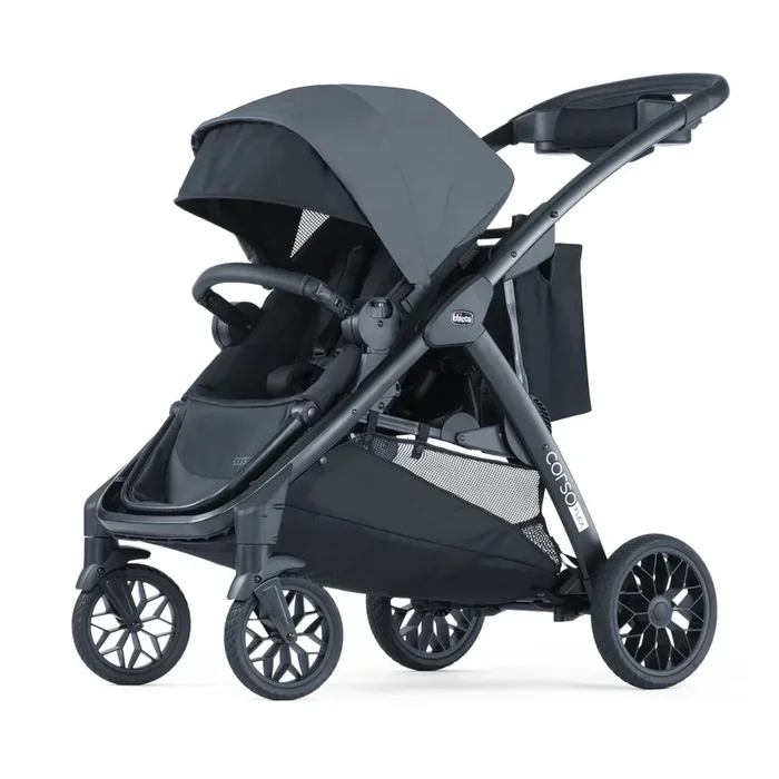 (Floor Model) Corso Flex Convertible Stroller – Legend Black
