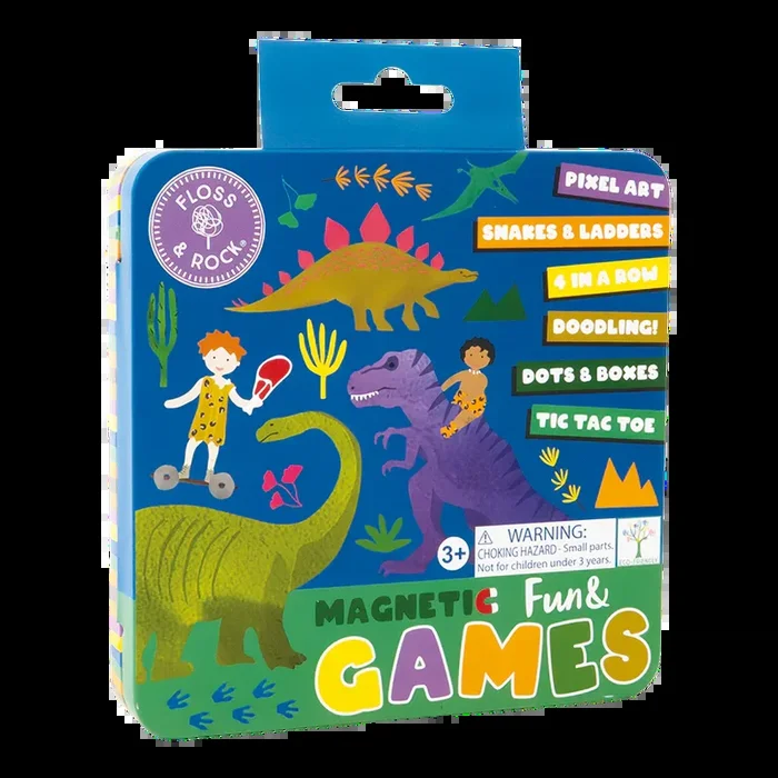Floss & Rock Magnetic Fun & Games Tin | Dino