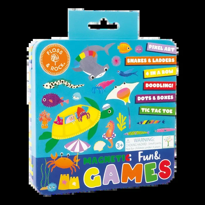 Floss & Rock Magnetic Fun & Games Tin | Ocean