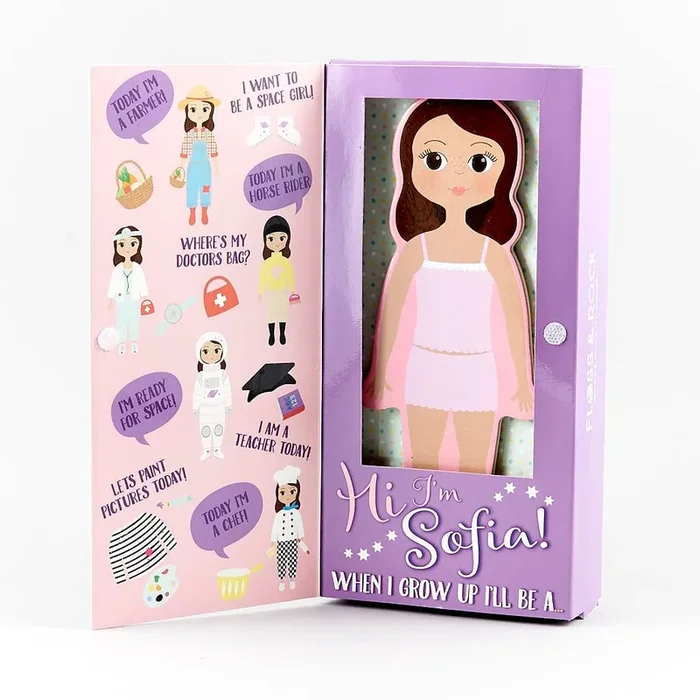 Floss & Rock Wooden Magnetic Dress Up | Sofia