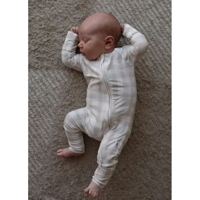 Forever French Bamboo Zip Pajamas – Gingham