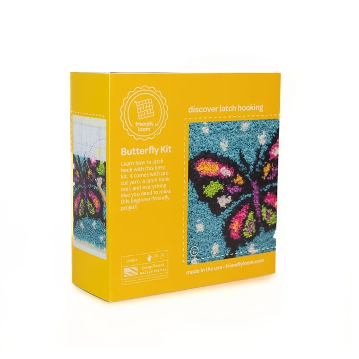 Friendly Loom Butterfly Latch Hooking Kit