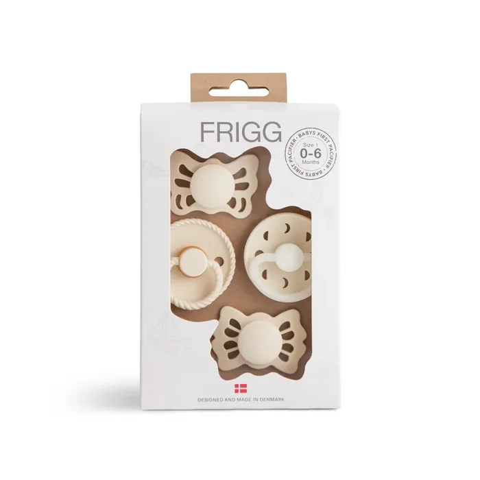 Frigg Baby’s First Pacifier Moonlight Sailing (cream) 4-pack