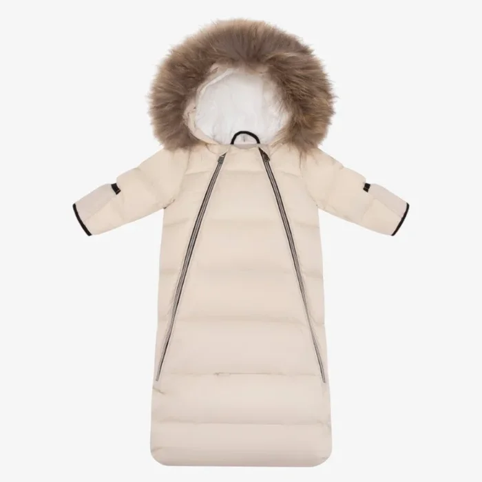 Fur Snowsuit – Beige