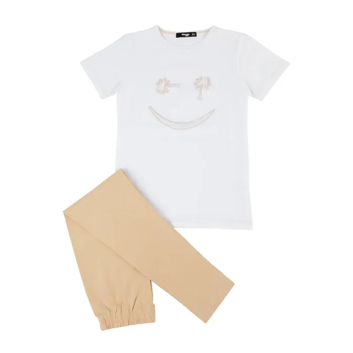Furry Palm Tree Loungewear Set
