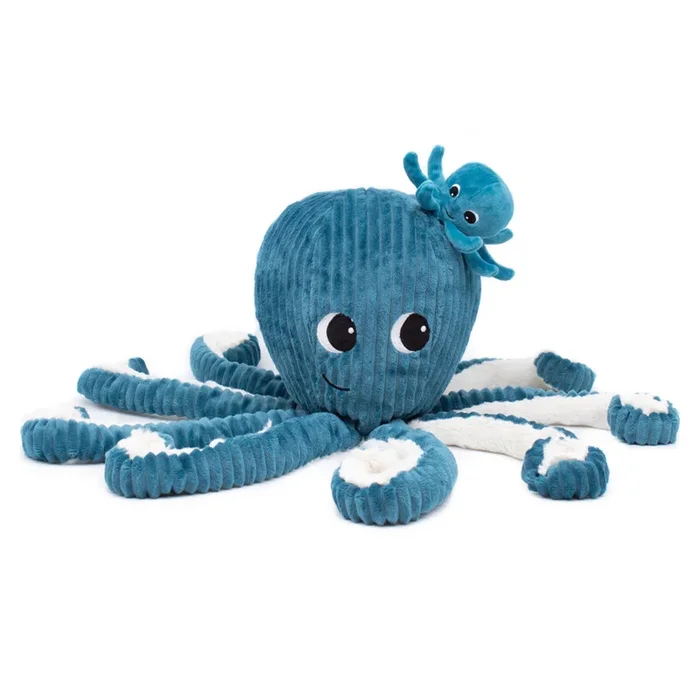 Giant Octopus Mom with Baby – Blue