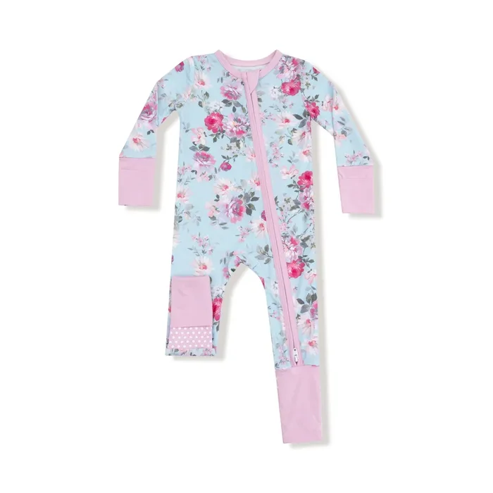Girl 2-Way Zipper Romper | Charlotte Floral