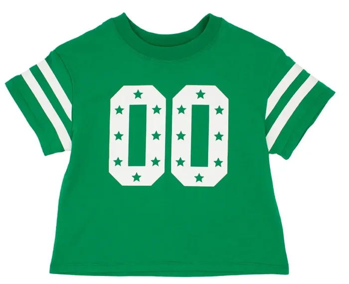 Glitter Stars Game Day Tee | Green