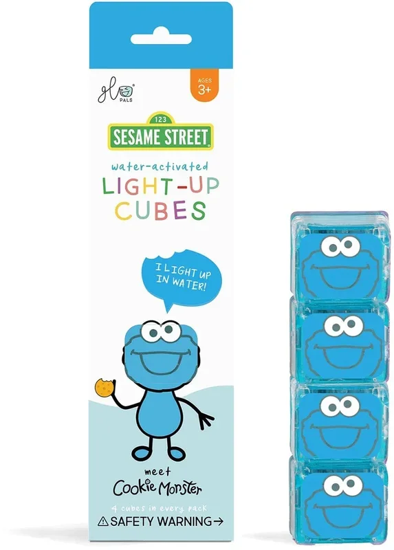 Glo Pals Light Up Cube Bath Toys – Cookie Monster