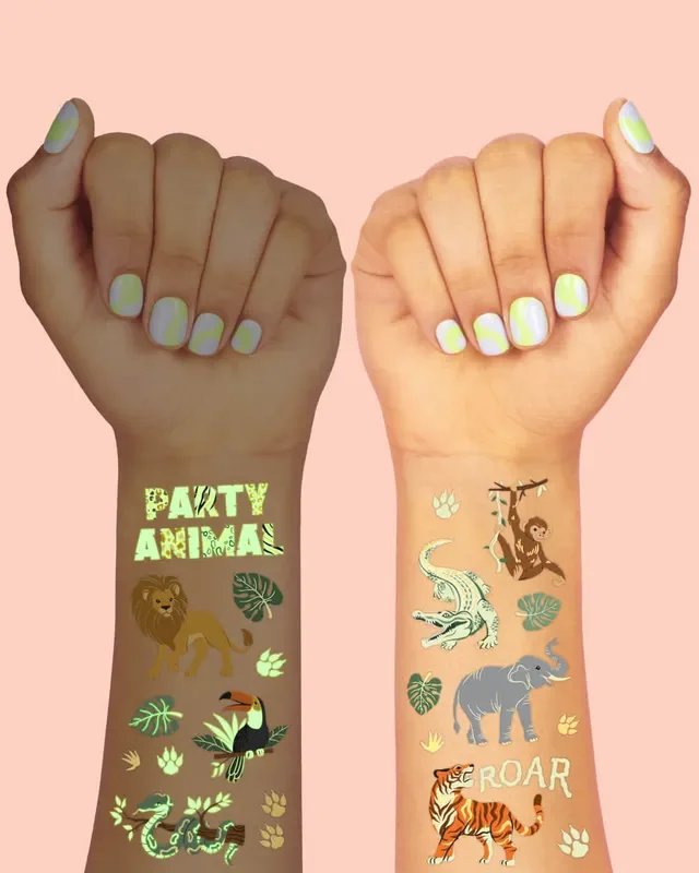 Go Wild Glo Tats – 52 Temporary Tattoos
