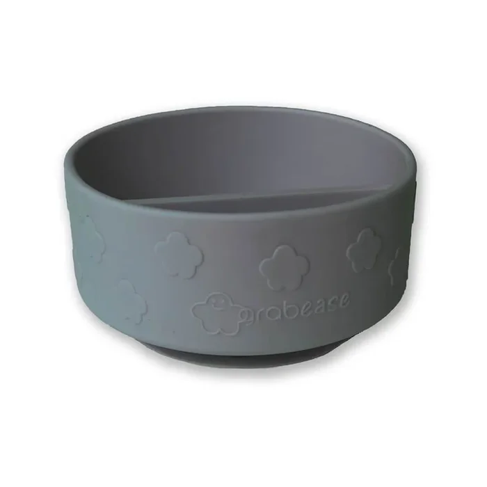 Grabease Silicone Suction Divided Bowl | Gray