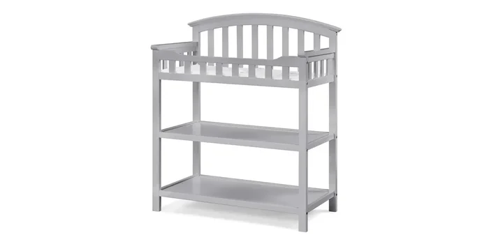Graco Changing Table with Water-Resistant Changing Pad – Pebble Gray
