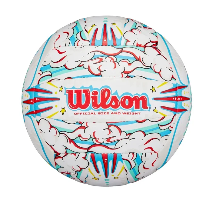 Graffiti Peace Volleyball – White/Blue